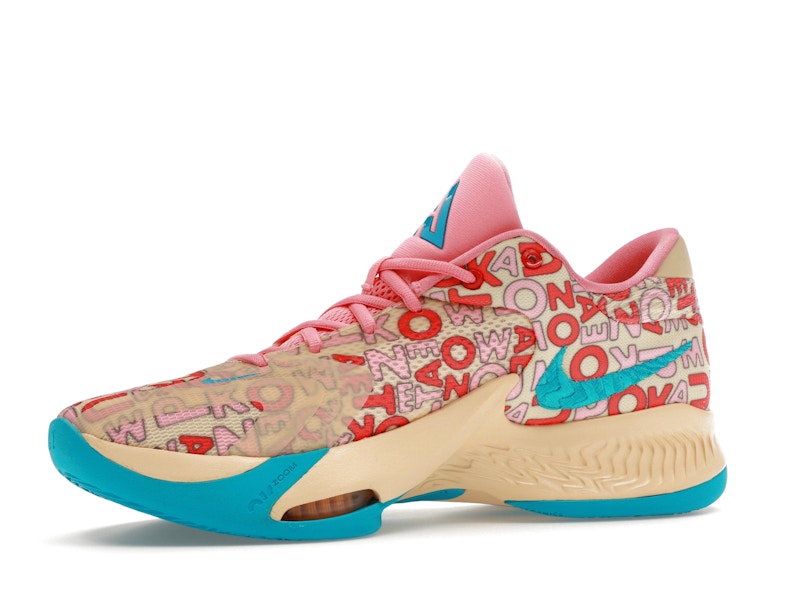 Nike Zoom Freak 4 Letter Bros Vanilla Lightning