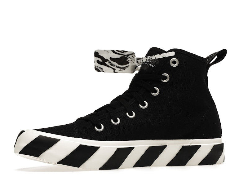 OFF-WHITE Vulcanized Mid Top Black White