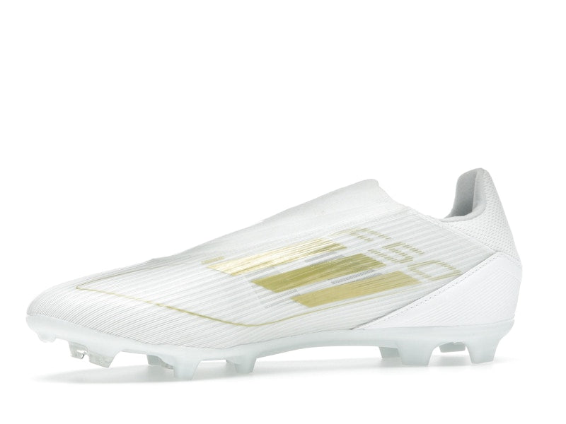 adidas F50 League Laceless Firm/Multi-Ground Cloud White Gold Metallic