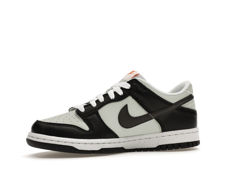 Nike Dunk Low Black Bright Mandarin Mini Swoosh (GS)