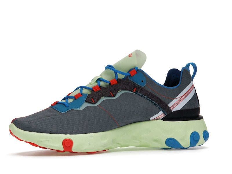 Nike React Element 55 Volt Dark Grey Photo Blue