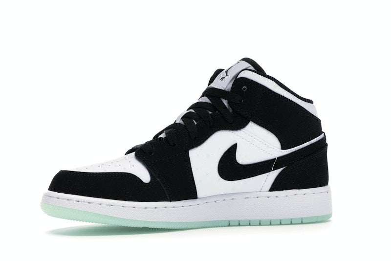 Jordan 1 Mid White Black Teal Tint (GS)
