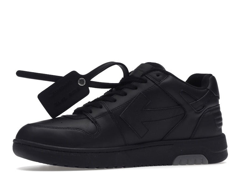 OFF-WHITE Out Of Office OOO "For Walking" Low Tops Black White