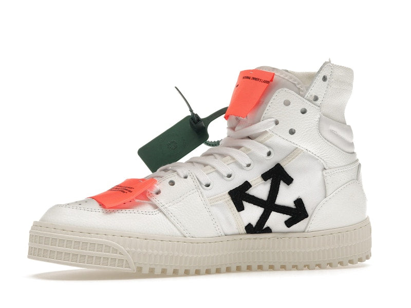 OFF-WHITE Off Court 3.0 Leather White White Orange (Bold Medial Logo)