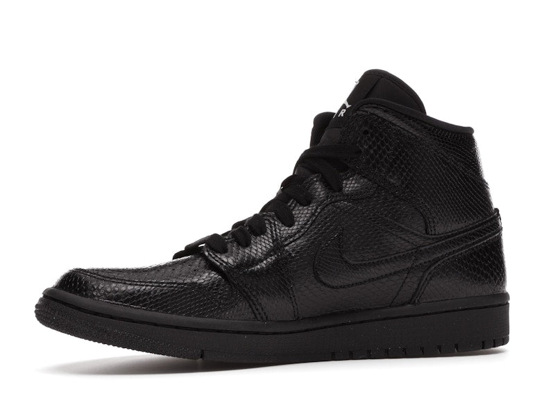 Jordan 1 Mid Black Snakeskin (Women's)