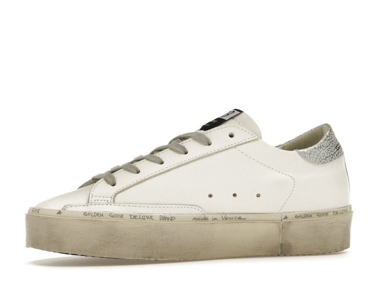 Golden Goose Hi Star White Silver (Women's)