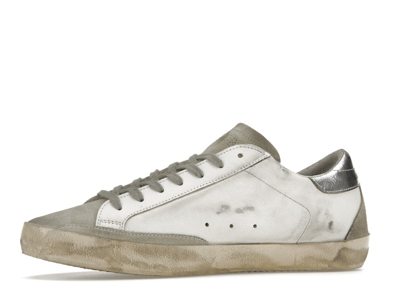 Golden Goose Super-Star White Elecctric Blue Silver