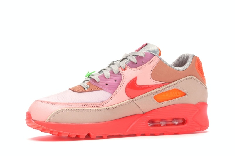 Nike Air Max 90 PRM Platinum Crimson/Bright Purple (Women's)