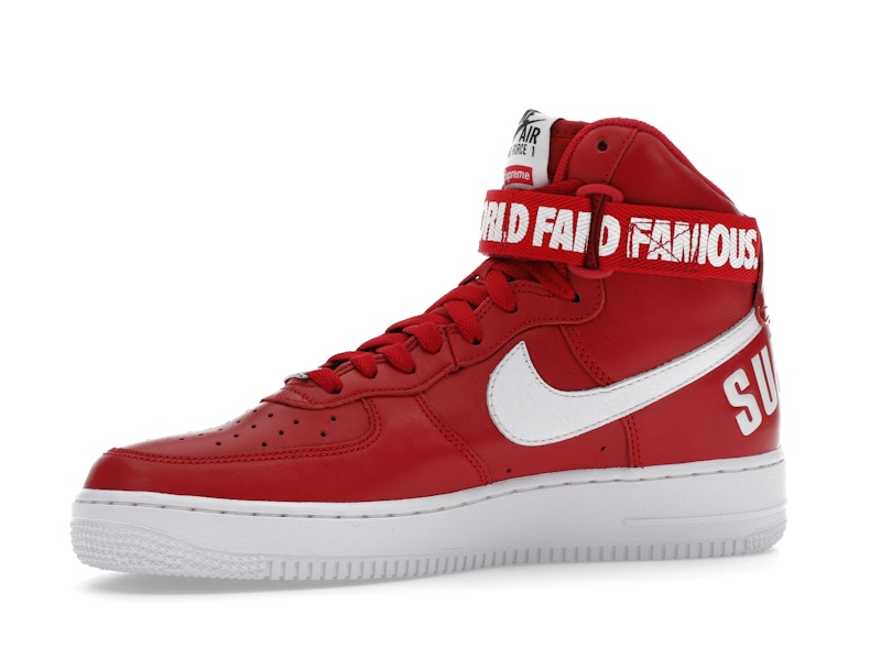 Nike Air Force 1 High Supreme World Famous Red