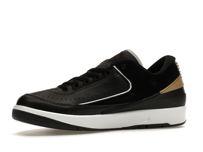 Jordan 2 Retro Low Black Metallic Gold (Women's)