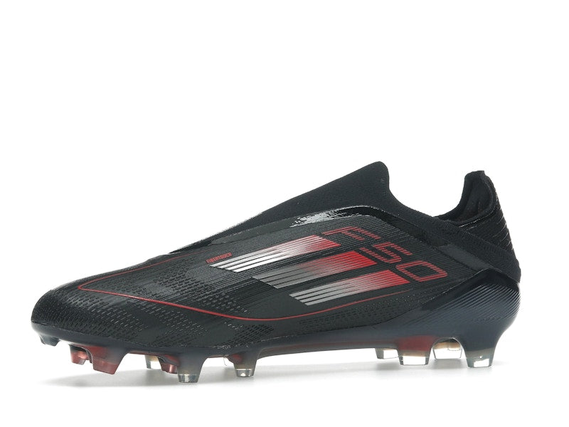 adidas F50 Elite Laceless FG Core Black Iron Metallic Lucid Red