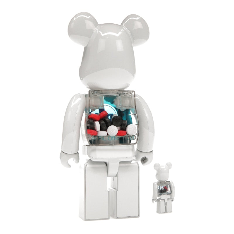 Bearbrick PiL 100% & 400% Set Chrome Ver.
