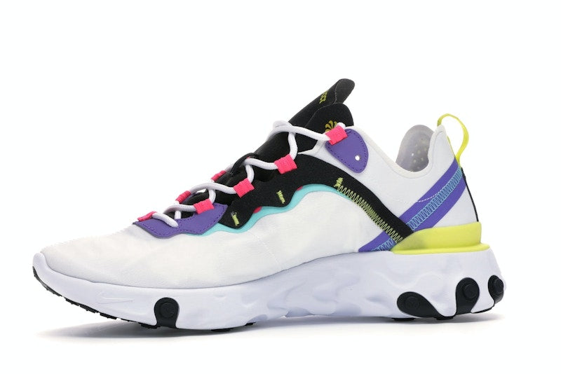 Nike React Element 55 White Psychic Purple Hyper Pink