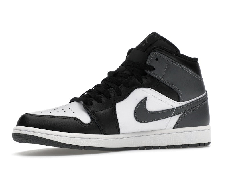 Jordan 1 Mid Black White Iron Grey
