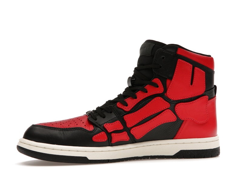 AMIRI Skel Top Hi Black Red White