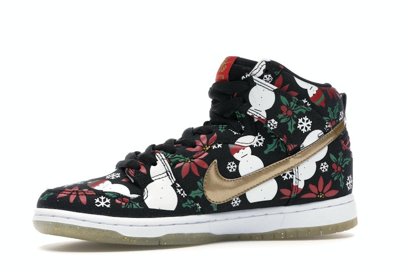 Nike SB Dunk High Concepts Ugly Christmas Sweater Black (Special Box)