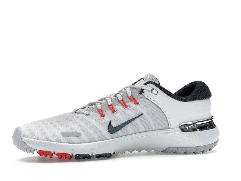 Nike Free Golf Pure Platinum Light Crimson Wolf Grey Armory Navy