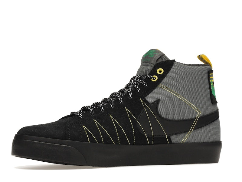 Nike SB Zoom Blazer Mid PRM Acclimate Cool Grey Yellow Strike