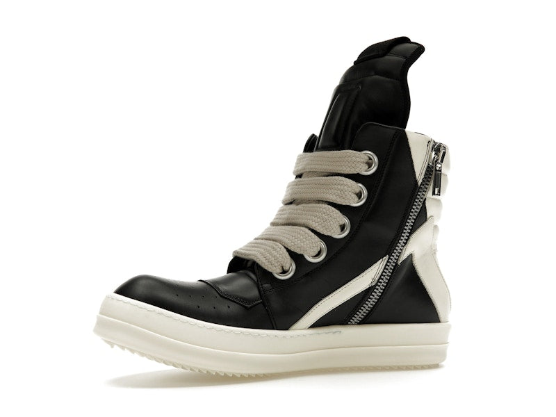 Rick Owens GeoBasket Oversized Eylet Black Milk