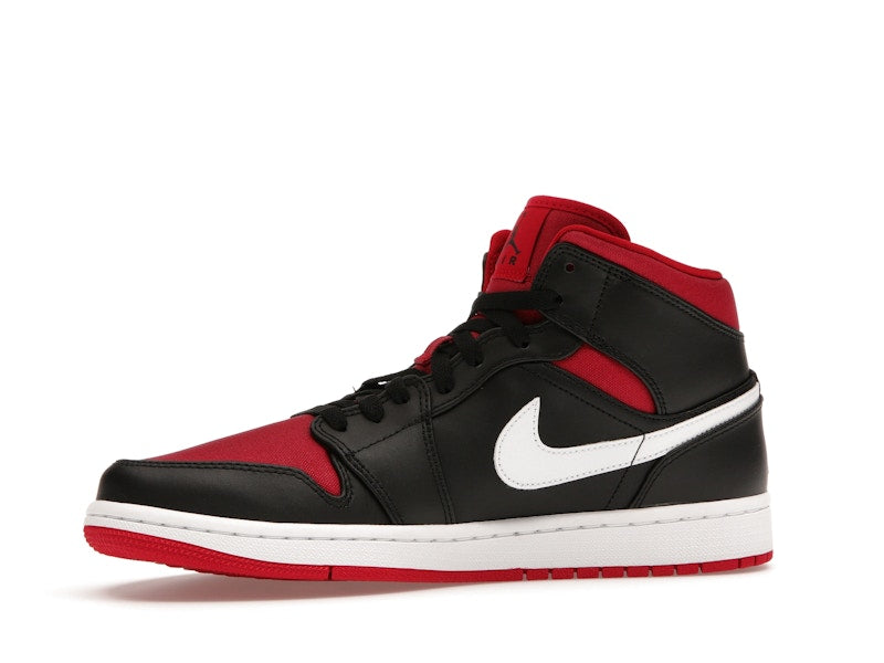 Jordan 1 Mid Black Gym Red White
