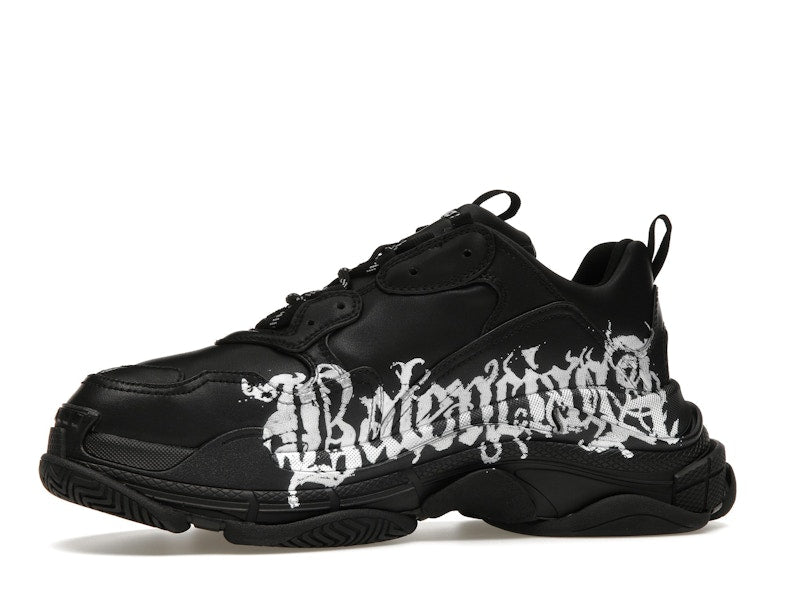 Balenciaga Triple S DIY Metal Artwork Black