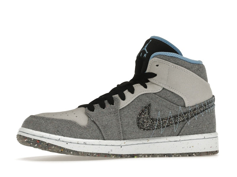 Jordan 1 Mid Crater Grey University Blue