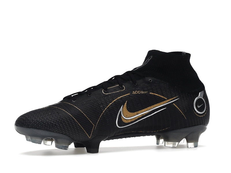 Nike Mercurial Superfly 8 FG Black Metallic Silver Gold