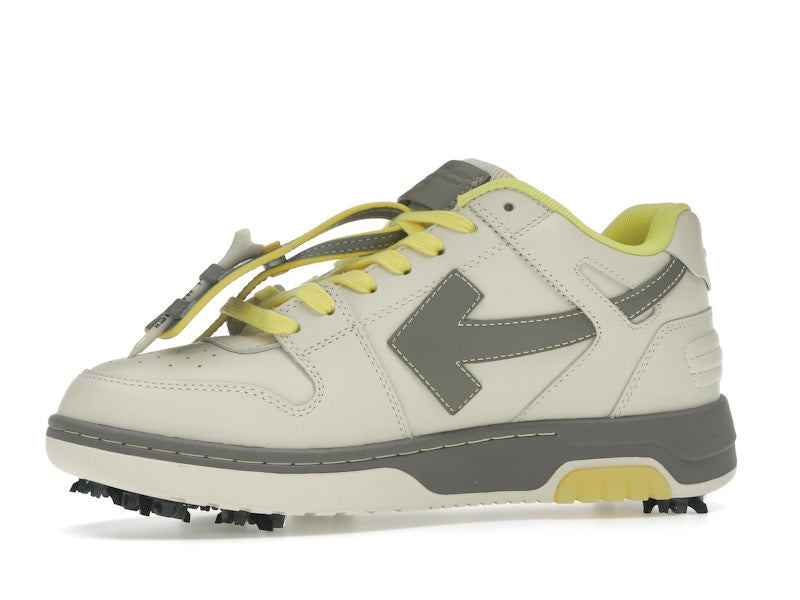 OFF-WHITE Out Of Office OOO Low Tops Golf Paris Hilinski Gray Yellow