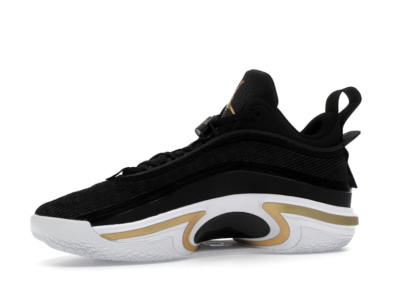 Jordan 36 Low PF Black Gold (White Sole)