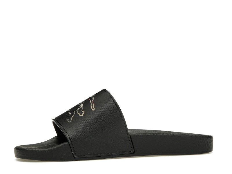 Burberry Check EKD Motif Slide Black