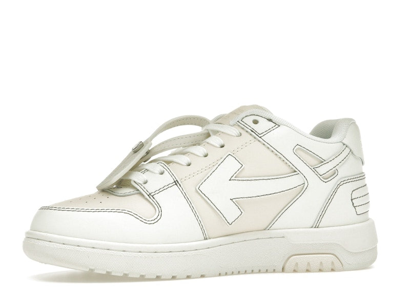 OFF-WHITE Out Of Office OOO Low Tops Cream White