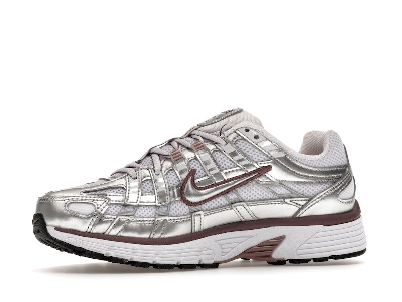 Nike P-6000 White Metallic Silver Tattoo (Women's)