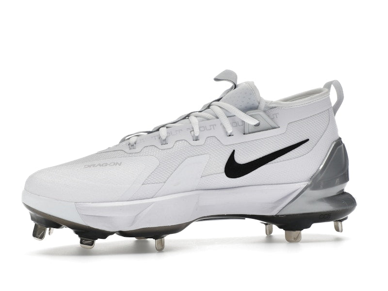 Nike Force Zoom Trout 9 Elite White Black Pure Platinum Metallic Silver