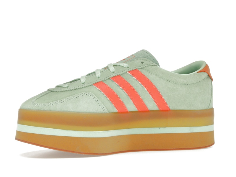 adidas Gazelle Stack Semi Green Spark Solar Orange Gum (Women's)