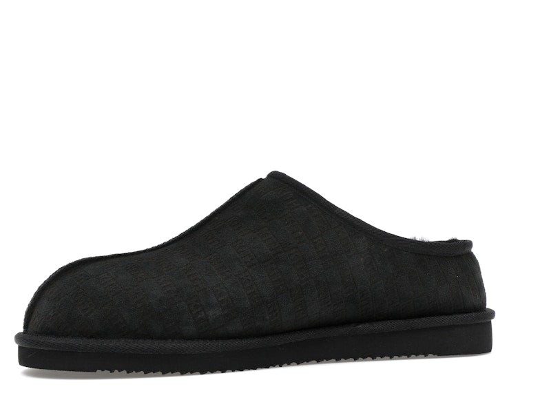 Kith Kithmas Monogram Shearling Slippers Black