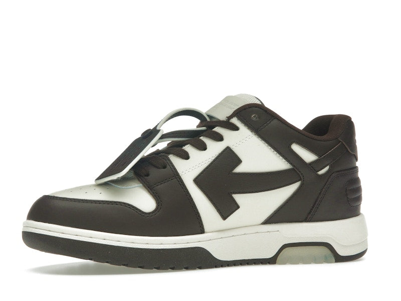 OFF-WHITE Out Of Office "OOO" Low Tops Chocolate Cream