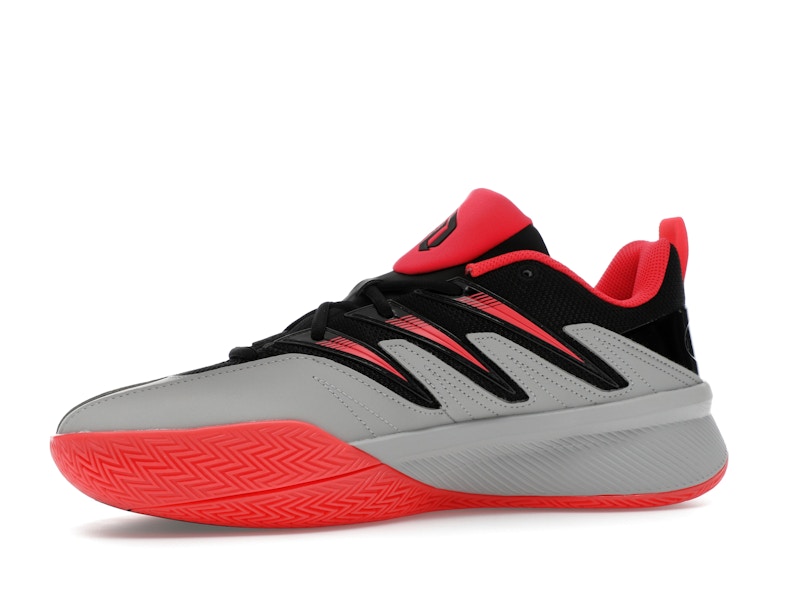 adidas Dame Certified 3 Core Black Lucid Red Grey Two