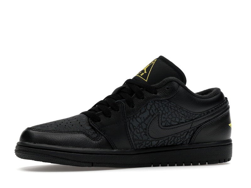 Jordan 1 Low Black Elephant Print