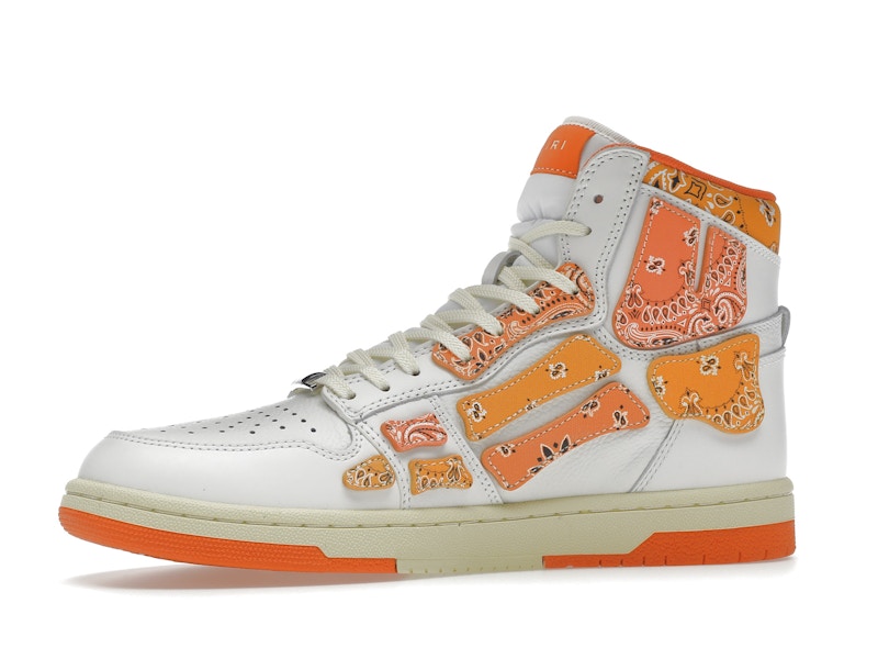 AMIRI Skel Top Hi Bandana White Orange
