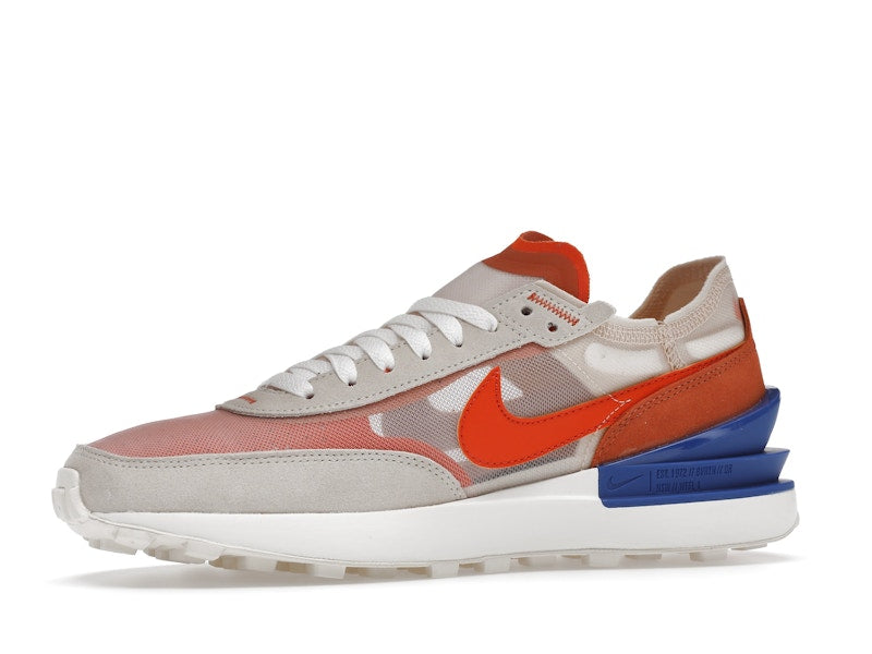 Nike Waffle One Pearl White Game Royal Rush Orange (Women's)