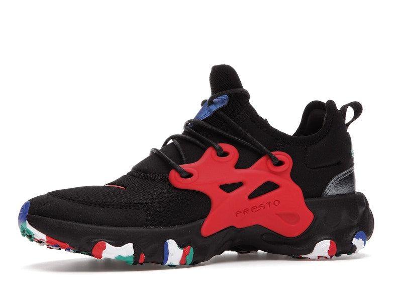 Nike React Presto Black Red Multicolor (GS)