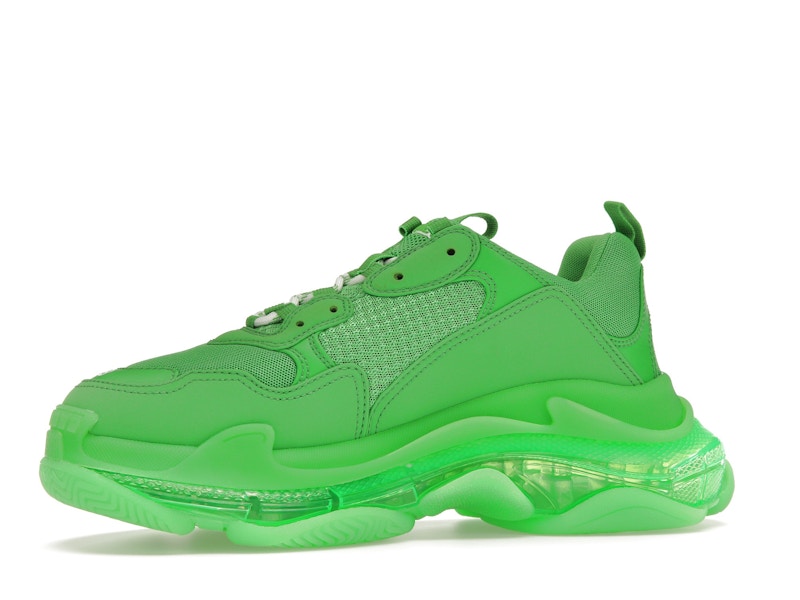 Balenciaga Triple S Clear Sole Bright Green