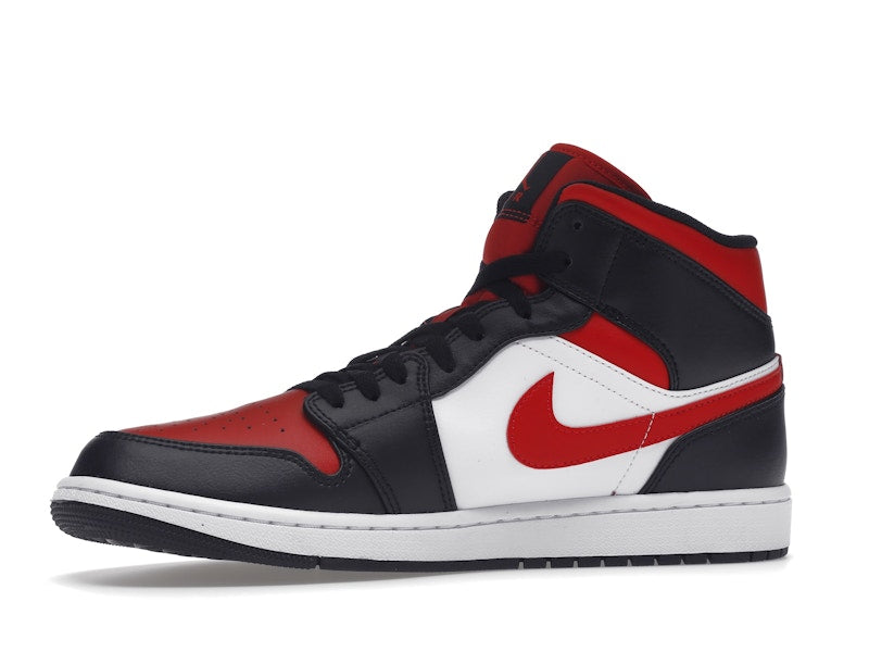 Jordan 1 Mid White Black Red (2022)