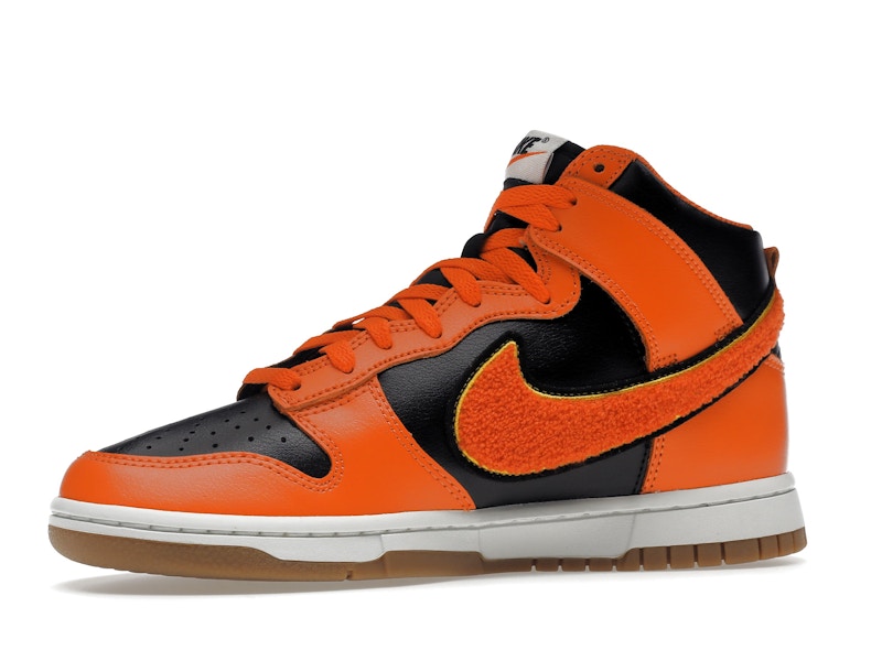 Nike Dunk High Retro Chenille Swoosh Safety Orange