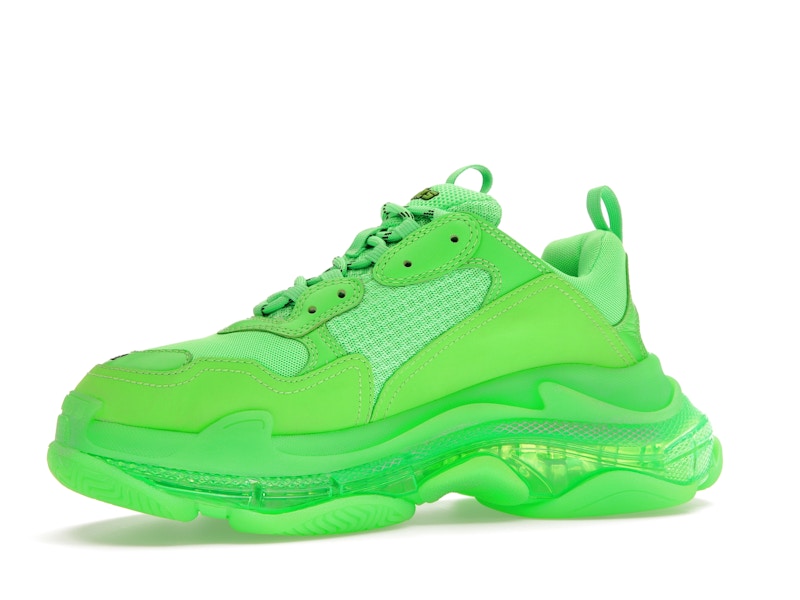 Balenciaga Triple S Neon Green Clear Sole