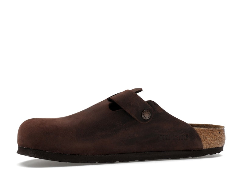 Birkenstock Boston Soft Footbed Oiled Leather Habana Brown
