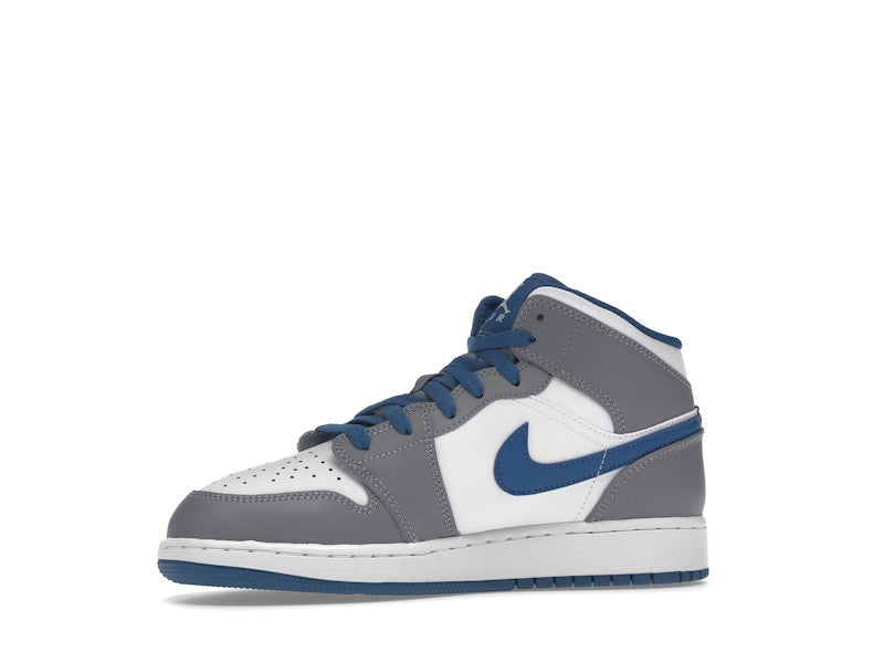 Jordan 1 Mid True Blue Cement (GS)