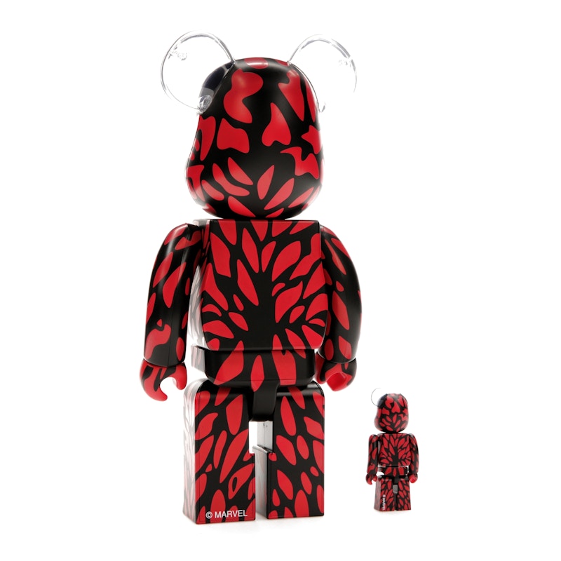 Bearbrick x Marvel Carnage 100% & 400% Set