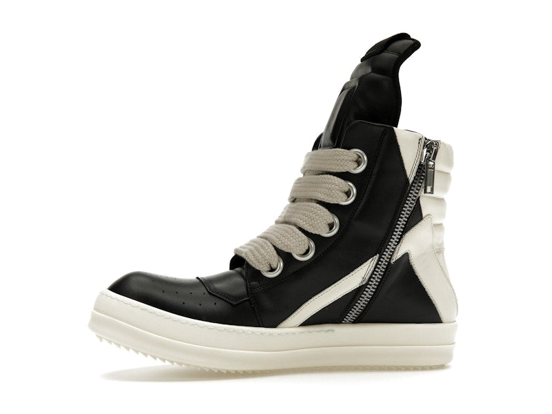 Rick Owens GeoBasket Oversized Eylet Black Milk