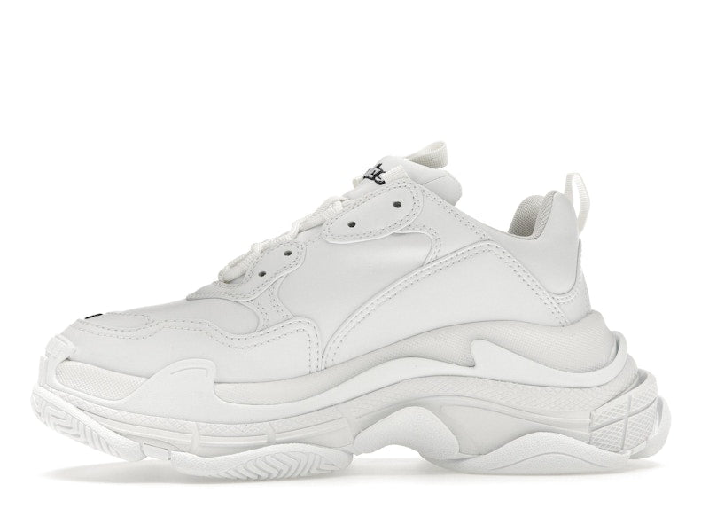 Balenciaga Triple S Synthetic Leather Triple White (Women's)